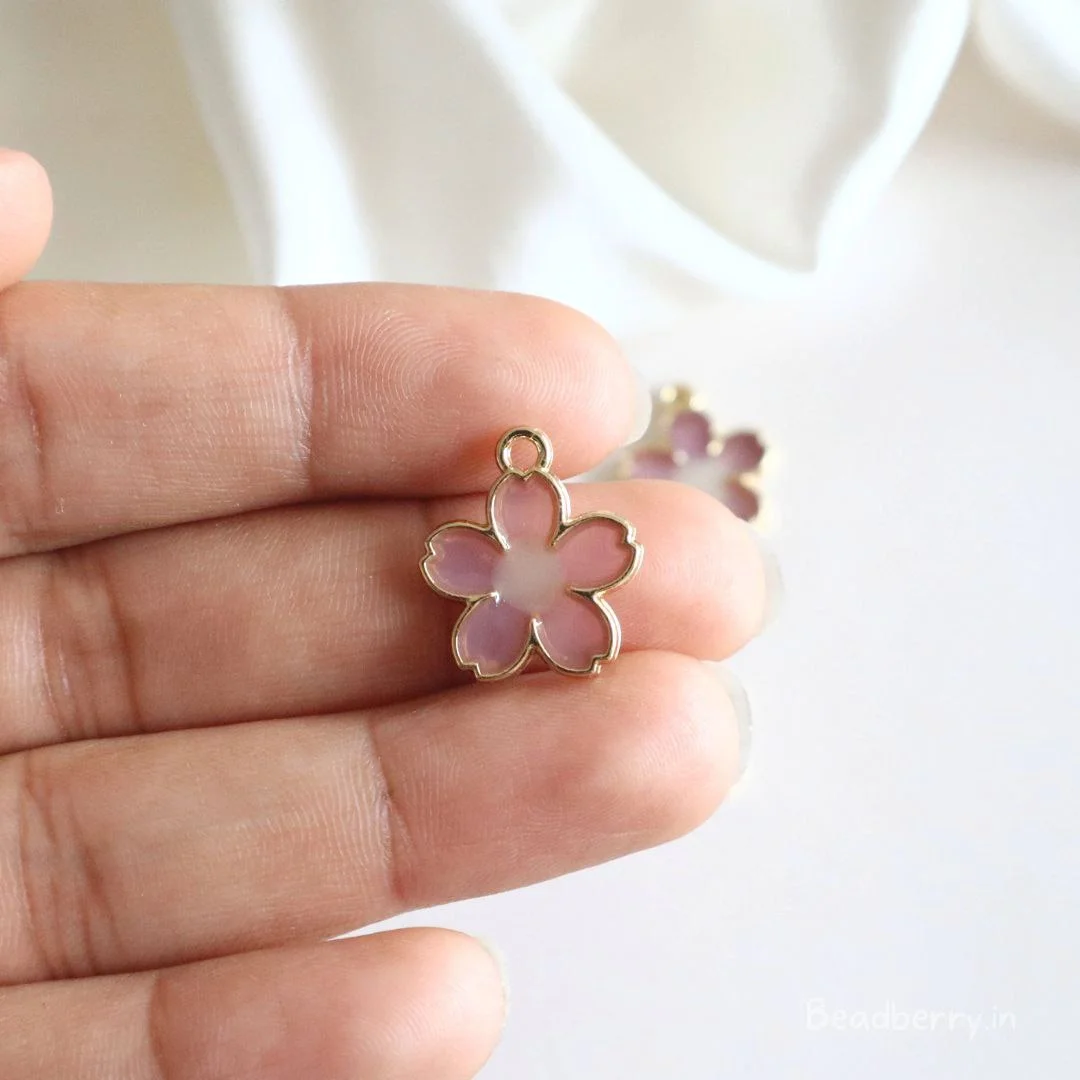 Lavender Flower Charms