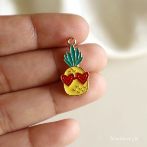 Pineapple Heart Charm/Pendant