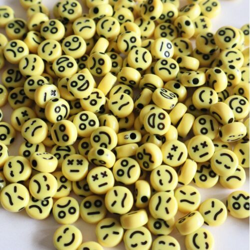 Mixed Emoticons Acrylic Beads- 20gm