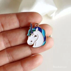 Blue Unicorn Charm/Pendant