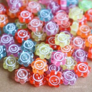 Smiley Flower Beads