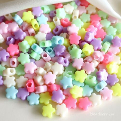 Pastel Flower Acrylic Beads