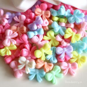 Pastel Bow Acrylic Beads