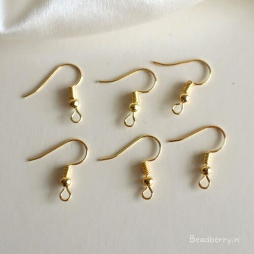 Golden Fish Hooks- 15 Pairs