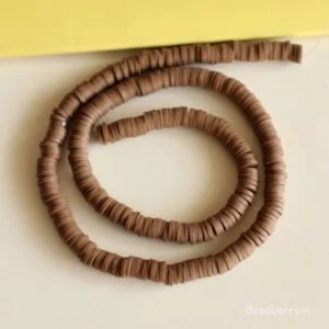 Chocolate Polymer Clay Fimo Beads-1 String