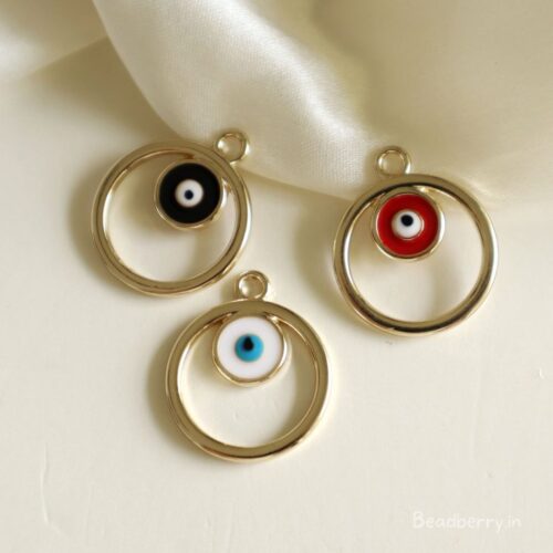 Round Evil Eye Charms/Pendants