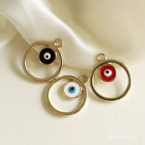 Round Evil Eye Charms/Pendants