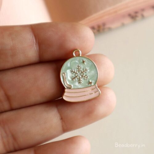 Snow Globe Christmas Charm/Pendant