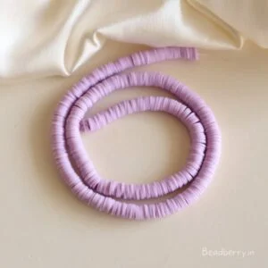 Lavender Polymer Clay Fimo Beads-1 String