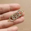 Stone Studded Connector Charm