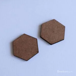 Hexagon Shaped MDF Cutout