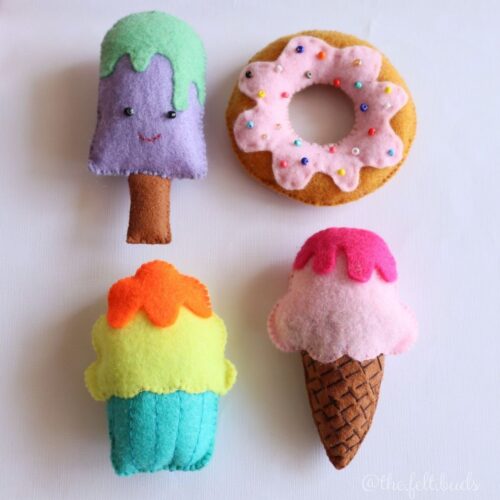 Felt Dessert Play Set- Soft Toys