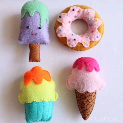 Felt Dessert Play Set- Soft Toys