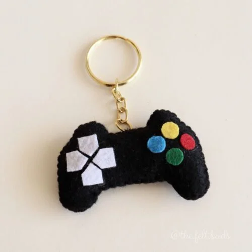 Felt Game Controller Key Charm | Bag Charm