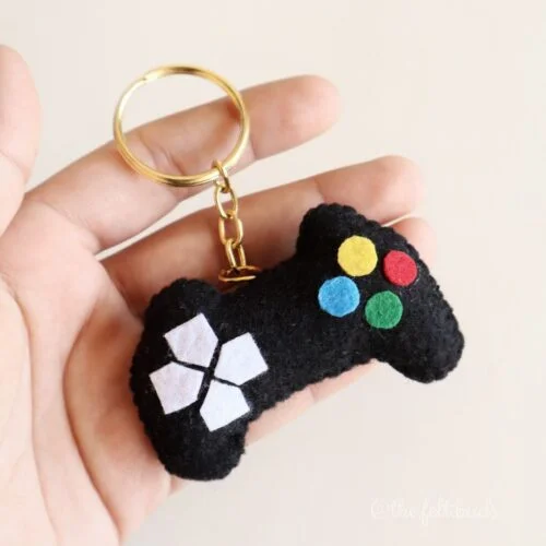 Felt Game Controller Key Charm | Bag Charm