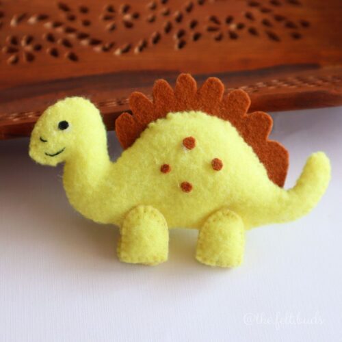 Cute Felt dinosaur- Handmade Soft Toys For Kids