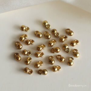 Golden CCB Ghungroo Beads for Jewellery Making-10gm