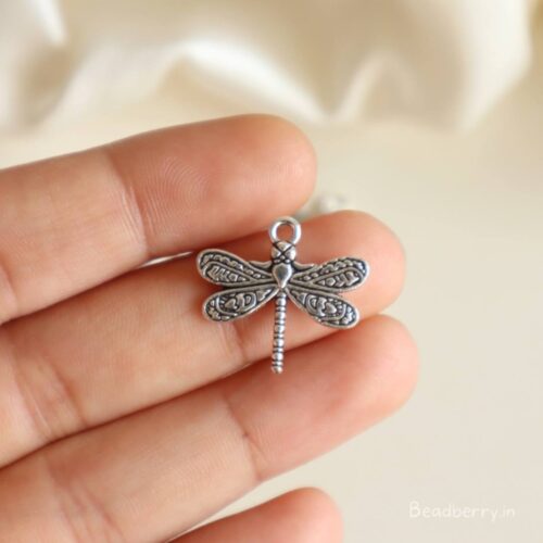 Silver Metal Butterfly Charms-10 Pcs