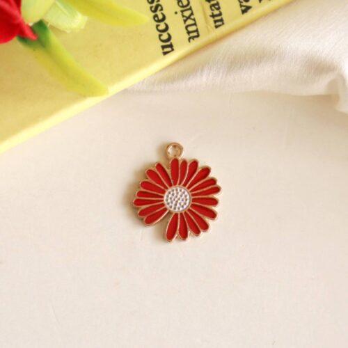 Red Daisy Charm/Pendant