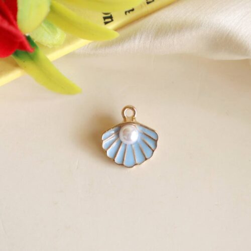 Pearl Studded Sea Shell Charm/Pendant