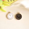 Enamel Clock Charm/Pendant