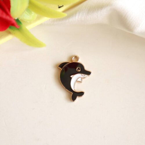Dolphin Charm/Pendant- White