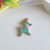 Enamel Reindeer Charm/Pendant-turquoise