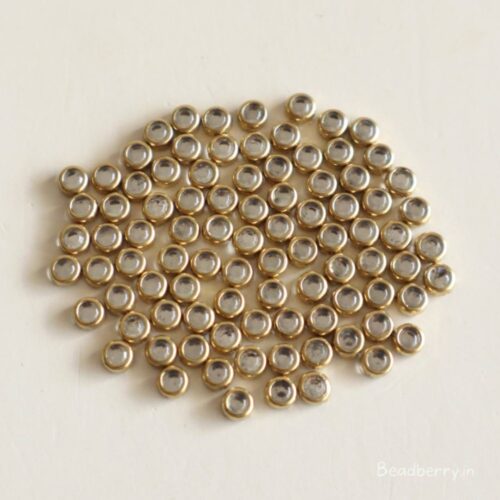 Kundan Stones-Round Shape | Size: 3mm | Pack Of 10gms