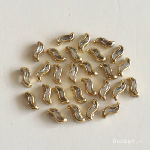 Kundan Stones-S Shape | Size: 8x4mm | Pack Of 10gms