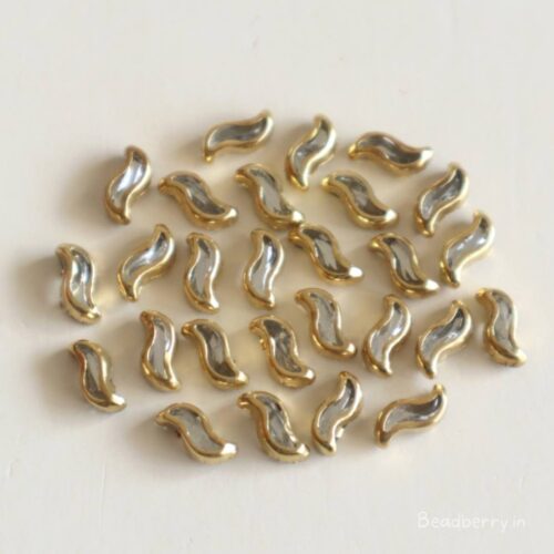 Kundan Stones-S Shape | Size: 8x4mm | Pack Of 10gms