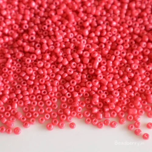 Pink Seed Beads | Size-11/0 (2mm) | 20gms