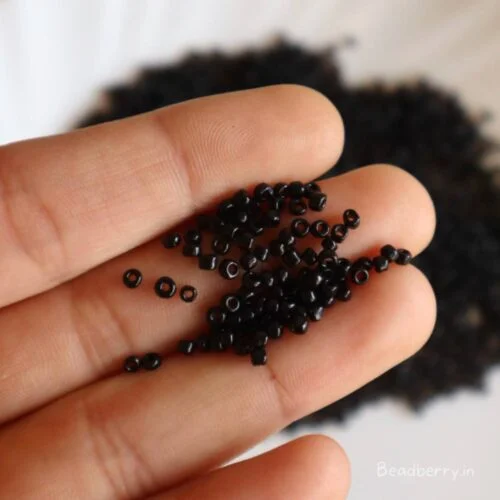 Black Seed Beads | Size-11/0 (2mm) | 20gm