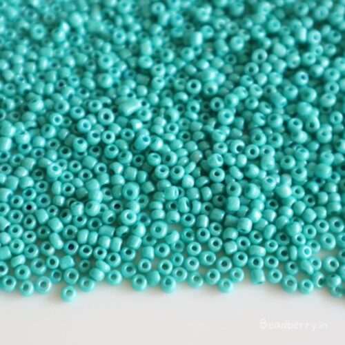 Turquoise Seed Beads | Size-11/0 (2mm) | 20gm