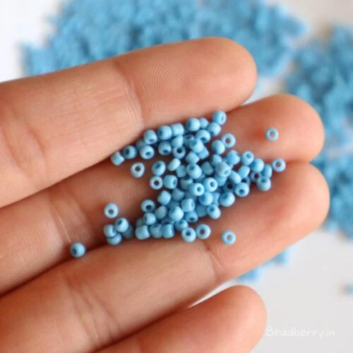 Blue Seed Beads | Size-11/0 (2mm) | 20gm