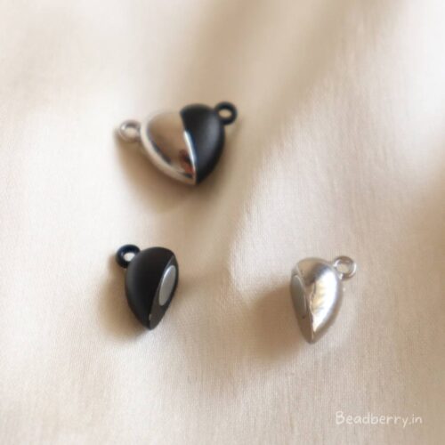 Heart Magnetic Clasp-Black