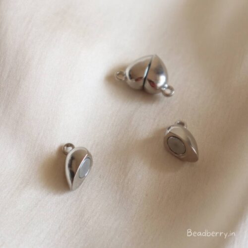 Heart Magnetic Clasp-Silver