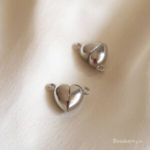 Heart Magnetic Clasp-Silver