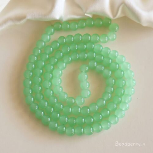 Pastel Green Glass Beads