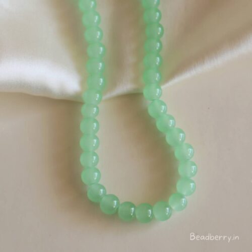 Pastel Green Glass Beads