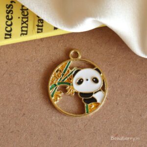 Enamel Panda Charm-A