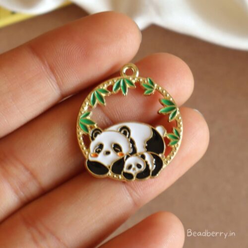 Enamel Panda Charm-B