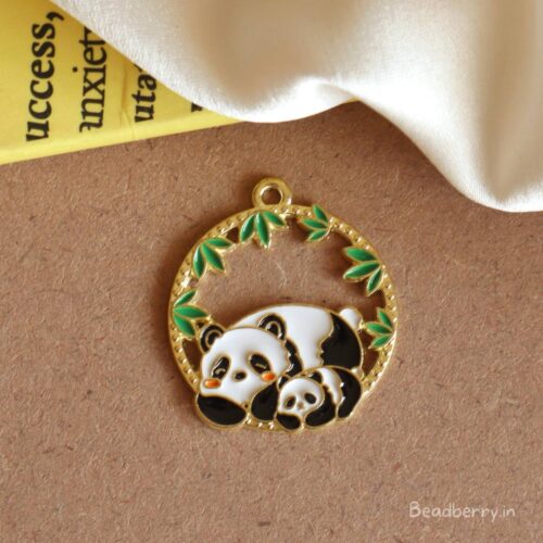 Enamel Panda Charm-B