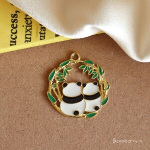 Enamel Panda Charm-D