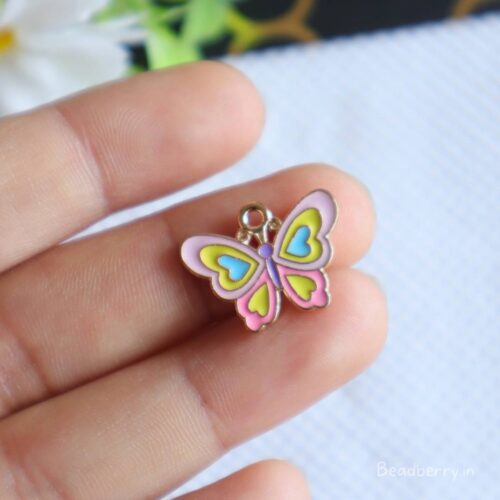 Beautiful Butterfly Charm-Pink