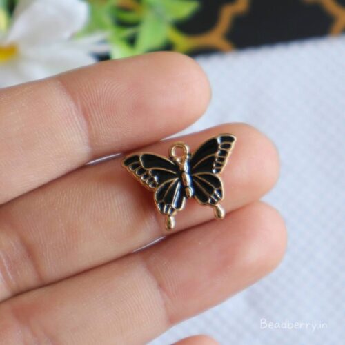 Black Butterfly Charm