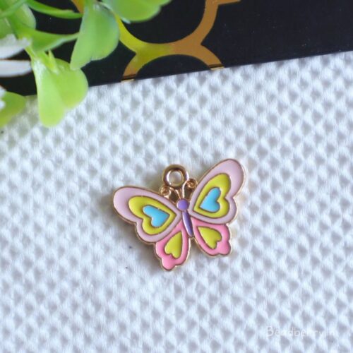 Beautiful Butterfly Charm-Pink