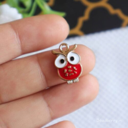 Cute Owl Charms-White