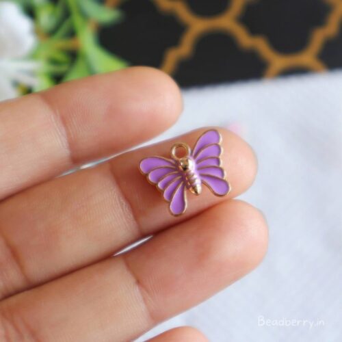 Small Butterfly Charms- Purple