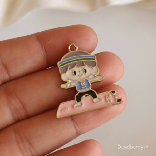 Cute Boy Cartoon Charm