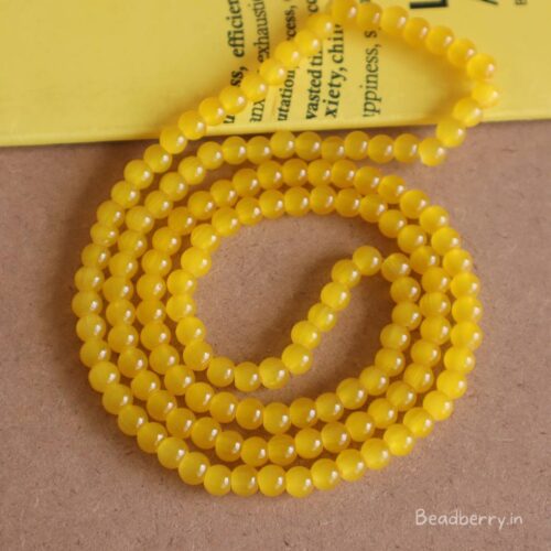Yellow Glass Beads
